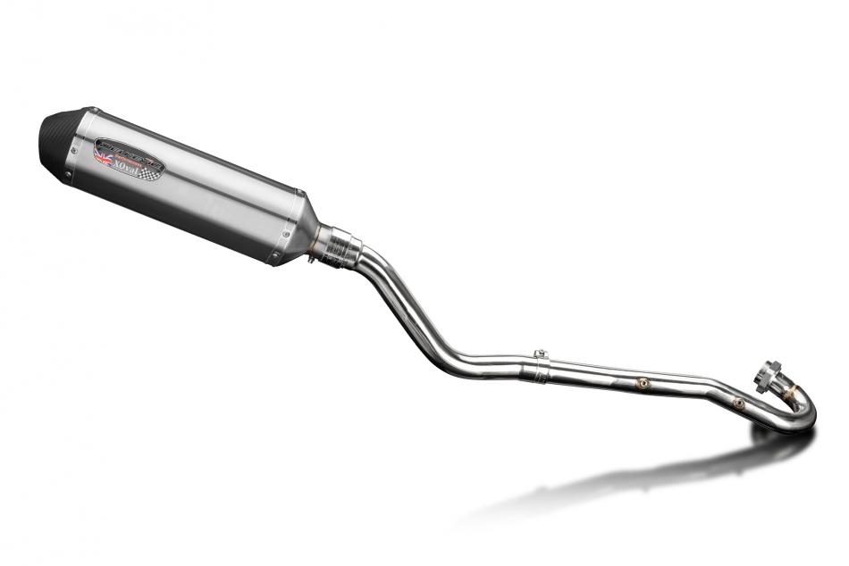 KLR600 KL600 B1-B9 1985-1994 / XOVAL 343mm (13.5 inch) RH SILENCER COMPLETE SYSTEM BRUSH 304 STAINLE