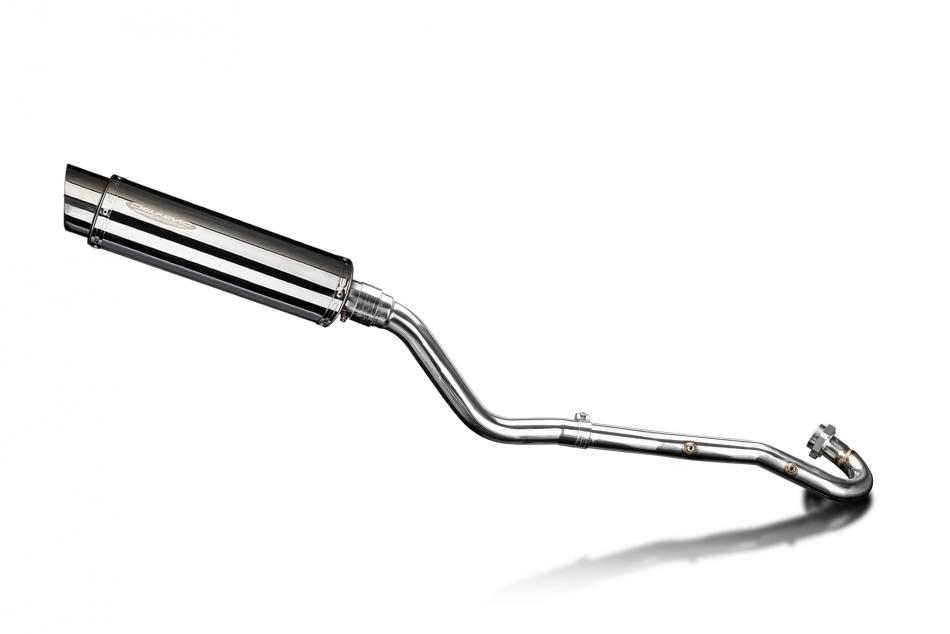 KLR600 KL600 B1-B9 1985-1994 / SL10 ROUND 350mm (14 inch) SILENCER COMPLETE SYSTEM 304 STAINLESS STE