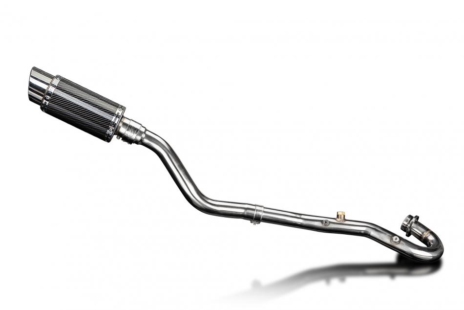 KLR650 F-G-H Adventure - Traveler 2022-2025 / MINI 200mm (8 inch) CARBON FIBRE ROUND SILENCER COMPLE