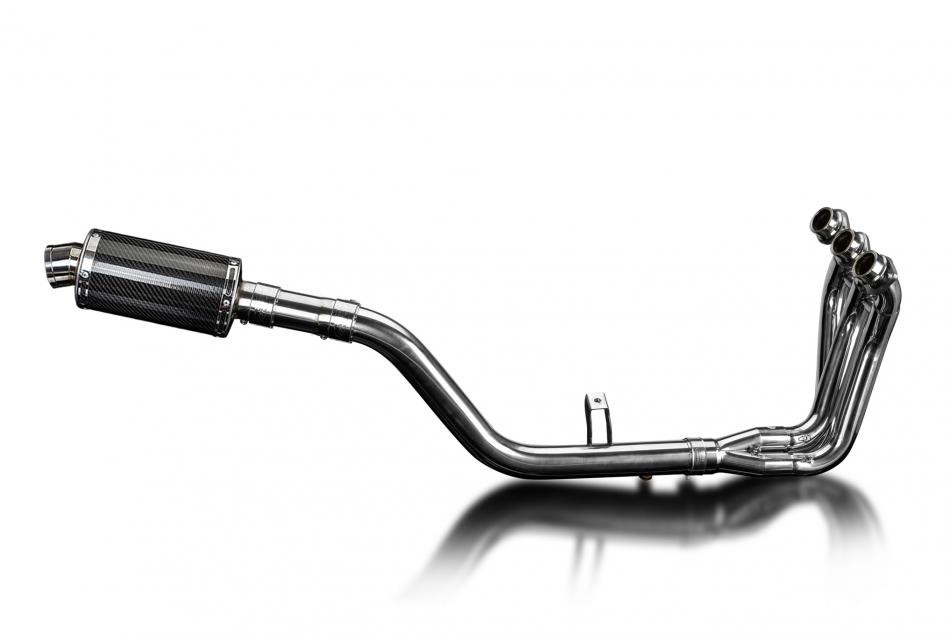 TRACER 9 GT 2021-2024 / DS70 OVAL 225mm (9 inch) CARBON FIBRE SILENCER 3 into 1 COMPLETE SYSTEM
