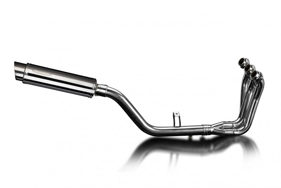 TRACER 9 GT 2021-2024 / SL10 ROUND 350mm (14 inch) SILENCER 3 into 1 COMPLETE SYSTEM 304 STAINLESS S
