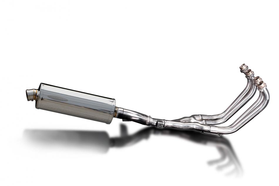 YAMAHA XJ600 DIVERSION 92-04 FULL 4-1 EXHAUST 350mm STAINLESS OVAL BSAU SILENCER