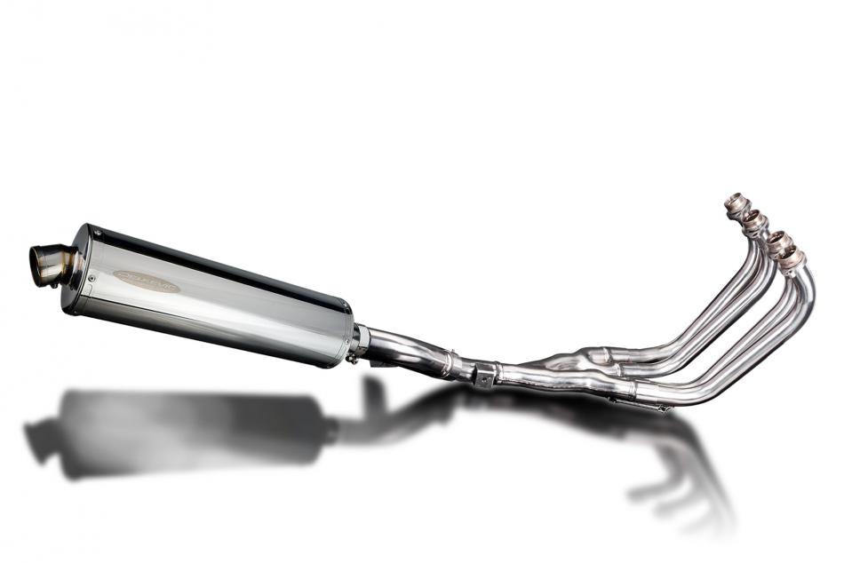 YAMAHA XJ600 DIVERSION 92-04 FULL 4-1 EXHAUST 450mm STAINLESS OVAL BSAU SILENCER
