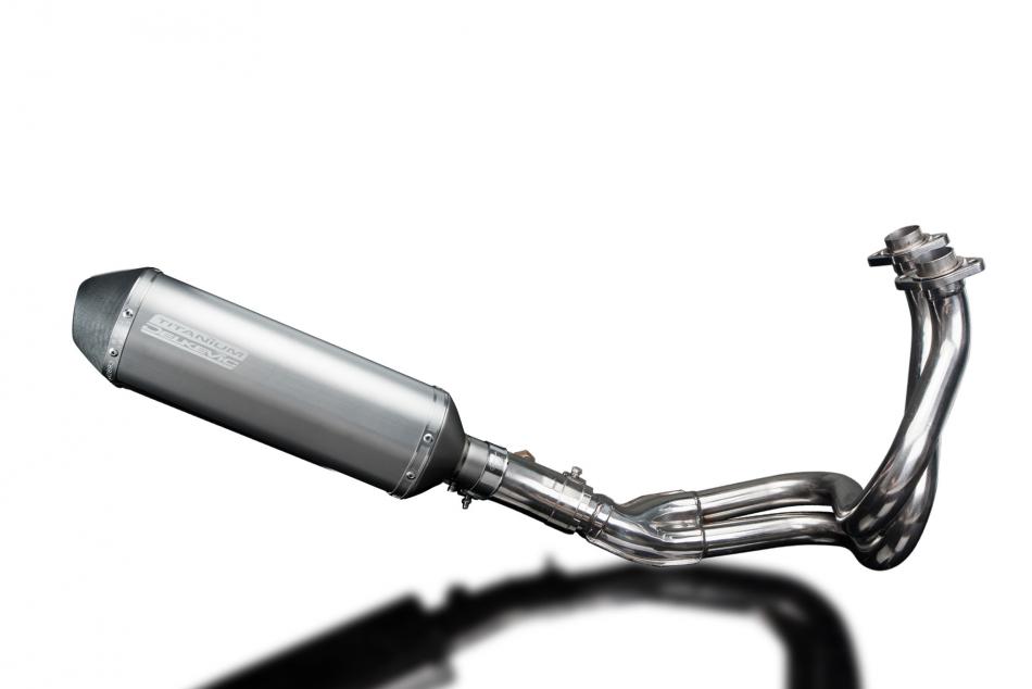 KAWASAKI ER6N ER6F 2006-11 FULL EXHAUST SYSTEM 343mm TITANIUM XOVAL SILENCER