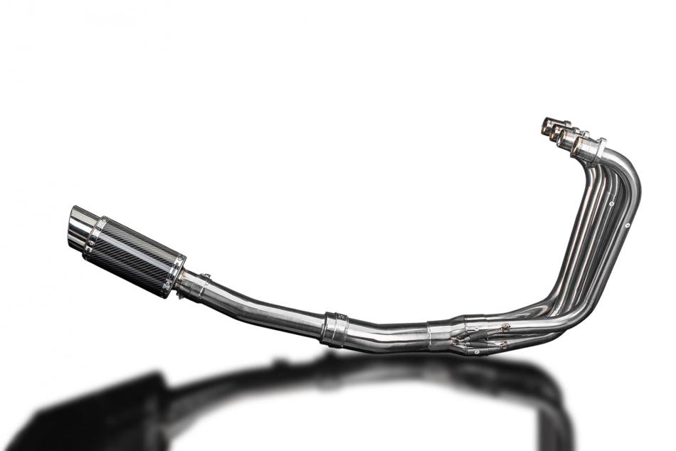 KAWASAKI ZR7S FULL EXHAUST SYSTEM 200mm CARBON ROUND SILENCER