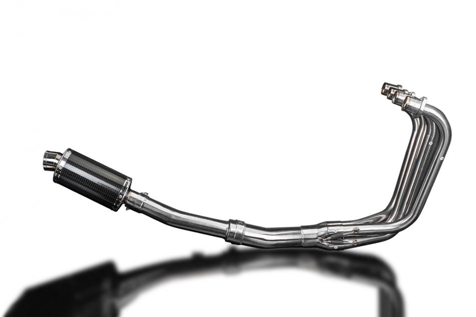 KAWASAKI ZR7S FULL EXHAUST SYSTEM 225mm CARBON OVAL SILENCER