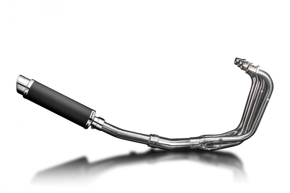 KAWASAKI ZR7S FULL EXHAUST SYSTEM 350mm CARBON ROUND BSAU SILENCER
