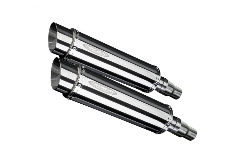 TRIUMPH SPEED TRIPLE 1050 05-10 350mm ROUND STAINLESS BSAU SILENCER EXHAUST KIT