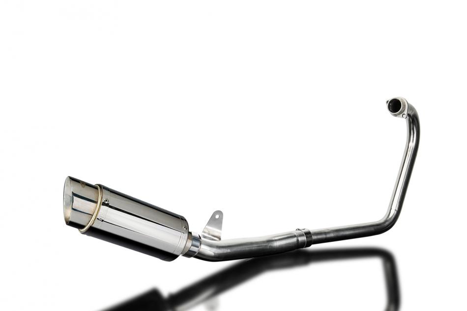 CBF250 2004-2012 / MINI 200mm (8 inch) ROUND SILENCER COMPLETE SYSTEM 304 STAINLESS STEEL