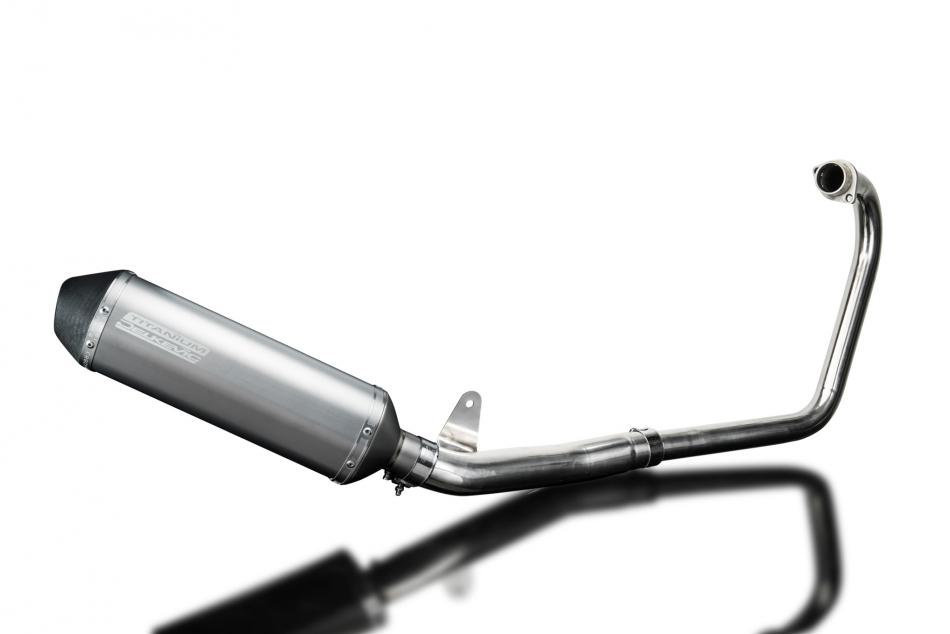 HONDA CBF250 2004-2012 FULL EXHAUST SYSTEM 343mm TITANIUM XOVAL BSAU SILENCER