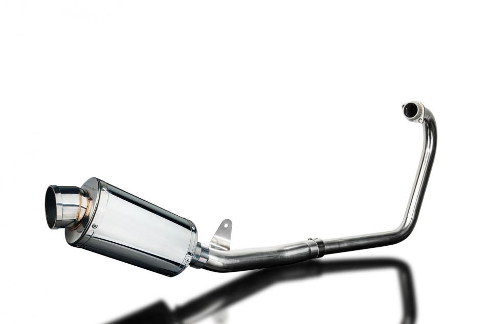 HONDA CBF250 2004-2012 FULL EXHAUST SYSTEM 225mm STAINLESS OVAL SILENCER