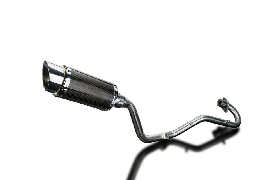HONDA XR125L 2003-2010 FULL EXHAUST SYSTEM 200mm CARBON ROUND SILENCER