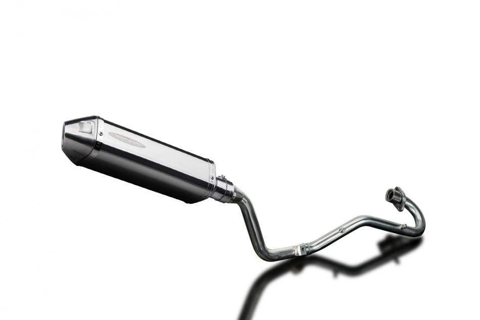 HONDA XR125L 2003-2010 FULL EXHAUST SYSTEM 320mm STAINLESS TRI BSAU SILENCER