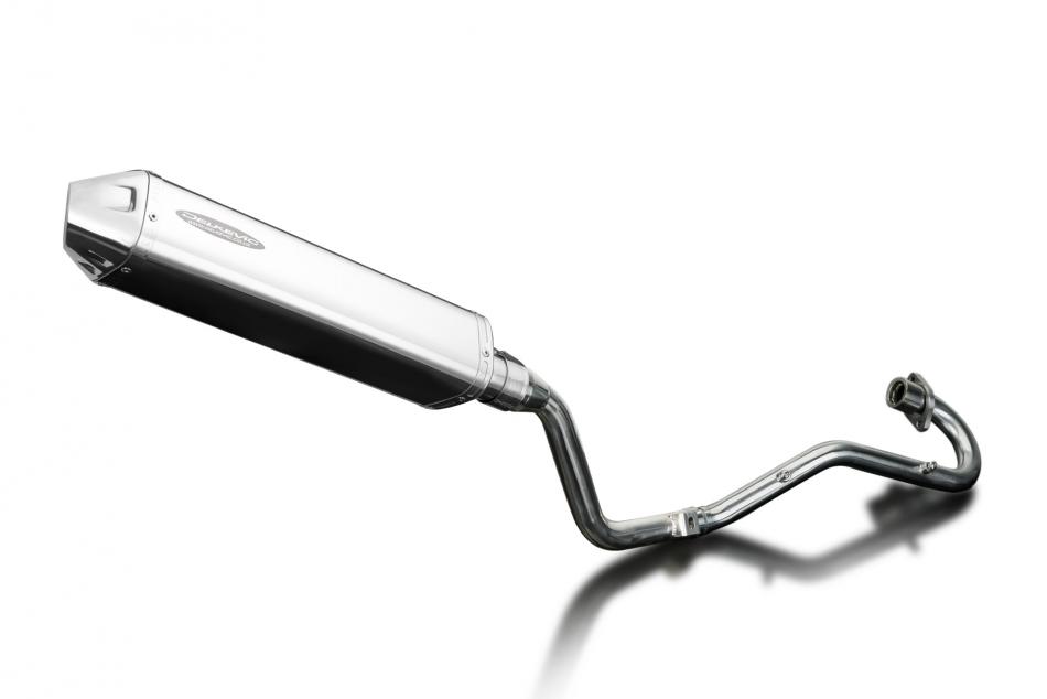 Honda XR125L 2003-2010 Full Exhaust 420mm Tri-Oval Stainless Silencer