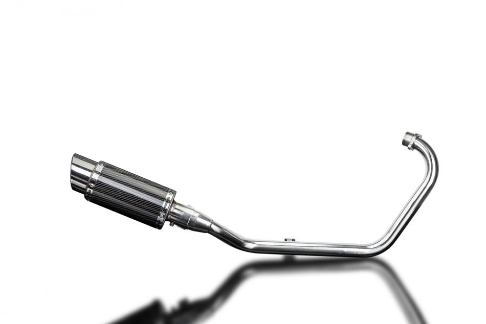 HONDA CB125F 2015-2018 FULL EXHAUST SYSTEM 200mm CARBON ROUND SILENCER