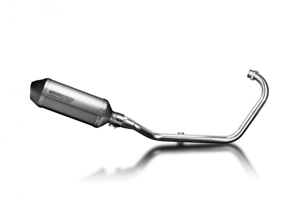 Honda CB125F 2015-2018 Complete Exhaust 260mm X-Oval Titanium Silencer Can