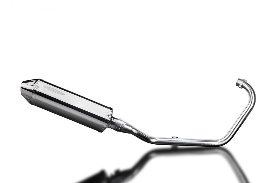 HONDA CB125F 2015-2018 FULL EXHAUST SYSTEM 320mm STAINLESS TRI BSAU SILENCER