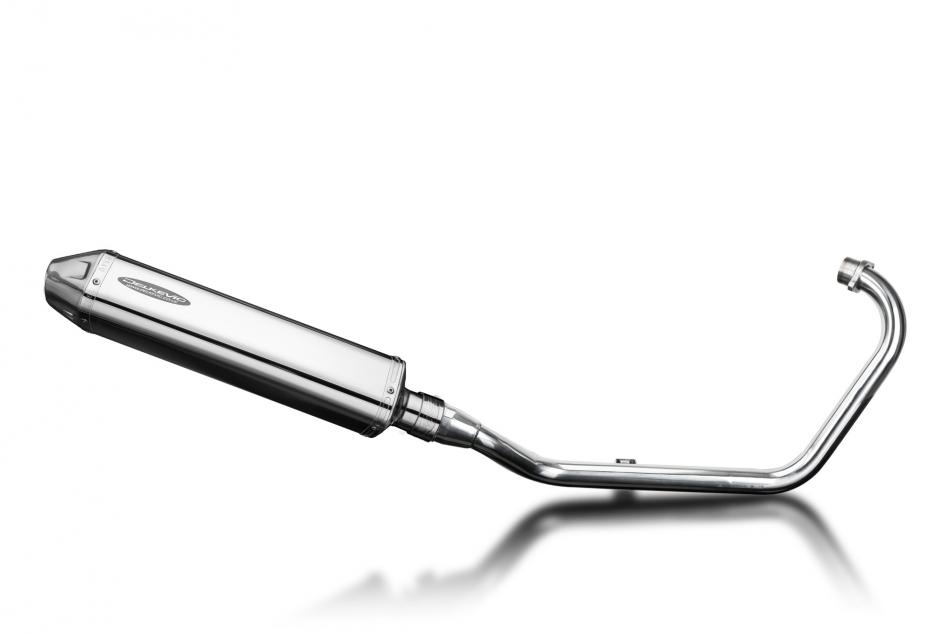 Honda CB125F 2015-2018 Full Exhaust 420mm Tri-Oval Stainless Silencer