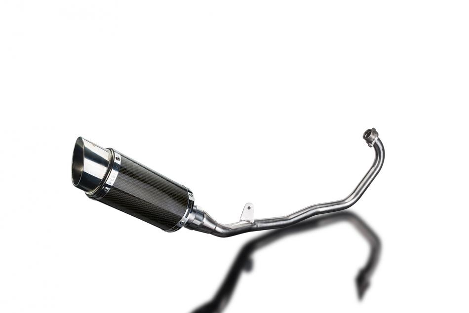 HONDA CBR125R 2011-2018 FULL EXHAUST SYSTEM 200mm CARBON ROUND SILENCER