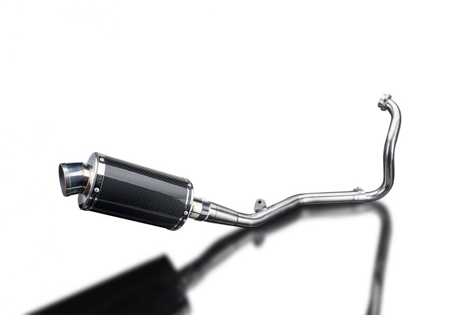 YAMAHA YZF-R125 2014-2016 FULL EXHAUST SYSTEM 225mm CARBON OVAL SILENCER