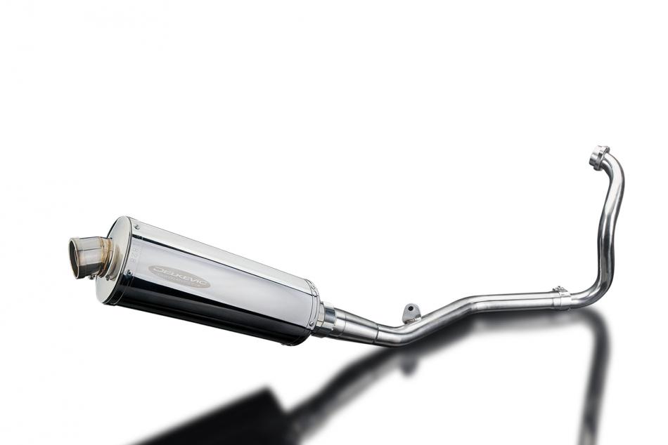 YAMAHA YZF-R125 2014-2016 FULL EXHAUST SYSTEM 350mm STAINLESS OVAL SILENCER