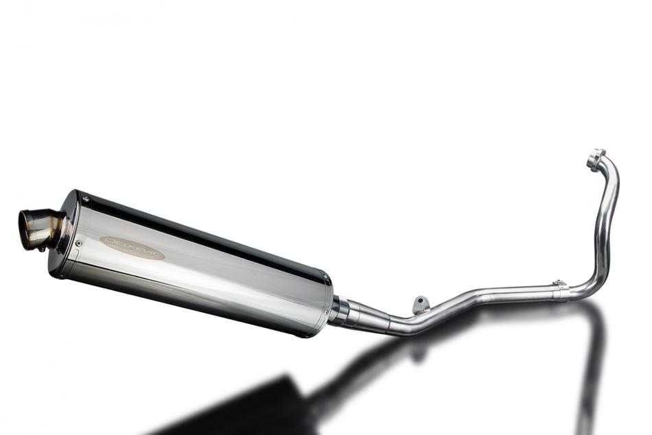 YAMAHA YZF-R125 2014-2016 FULL EXHAUST SYSTEM 450mm STAINLESS OVAL SILENCER