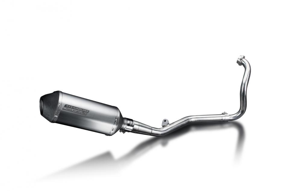 Yamaha YZF-R125 2014-2016 Complete Exhaust 260mm X-Oval Titanium Silencer Can