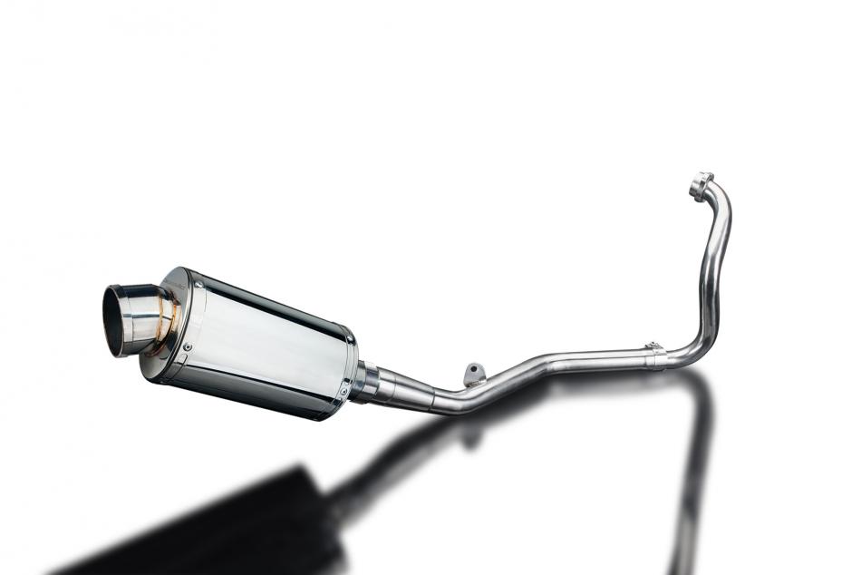 YAMAHA YZF-R125 2014-2016 FULL EXHAUST SYSTEM 225mm STAINLESS OVAL SILENCER