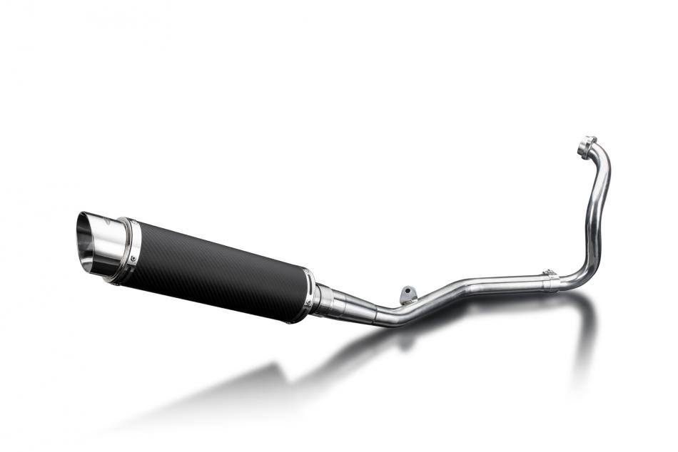 YAMAHA YZF-R125 2014-2016 FULL EXHAUST SYSTEM 350mm CARBON ROUND SILENCER