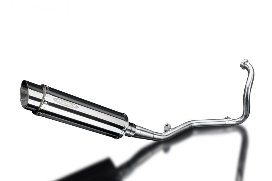 YAMAHA YZF-R125 2014-2016 FULL EXHAUST SYSTEM 350mm STAINLESS ROUND SILENCER