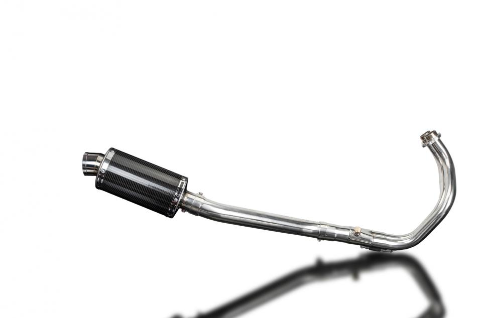 TRACER 700 2016-2019 / FJ-07 2017 / DS70 OVAL 225mm (9 inch) CARBON FIBRE SILENCER 2-1 COMPLETE SYST