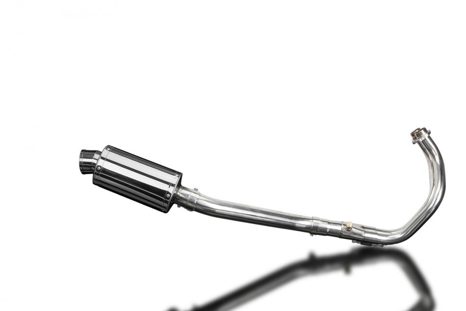 TRACER 700 2016-2019 / FJ-07 2017 / SS70 OVAL 225mm (9 inch) SILENCER 2-1 COMPLETE SYSTEM 304 STAINL