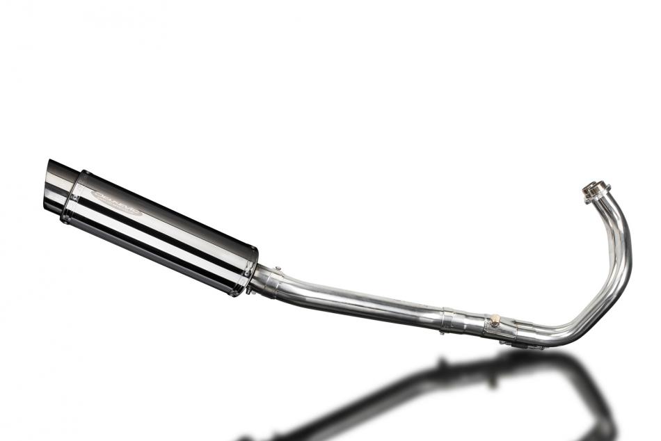 TRACER 700 2016-2019 / FJ-07 2017 / SL10 ROUND 350mm (14 inch) SILENCER 2-1 COMPLETE SYSTEM 304 STAI