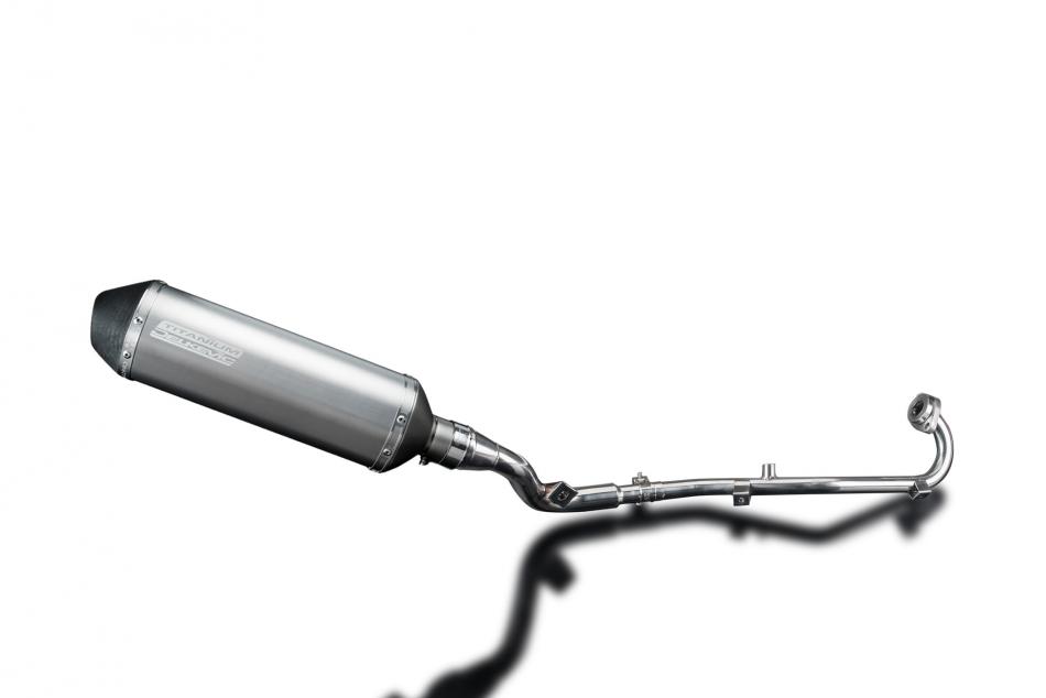 SUZUKI DR125SM 2009-14 FULL EXHAUST SYSTEM 343mm TITANIUM XOVAL BSAU SILENCER