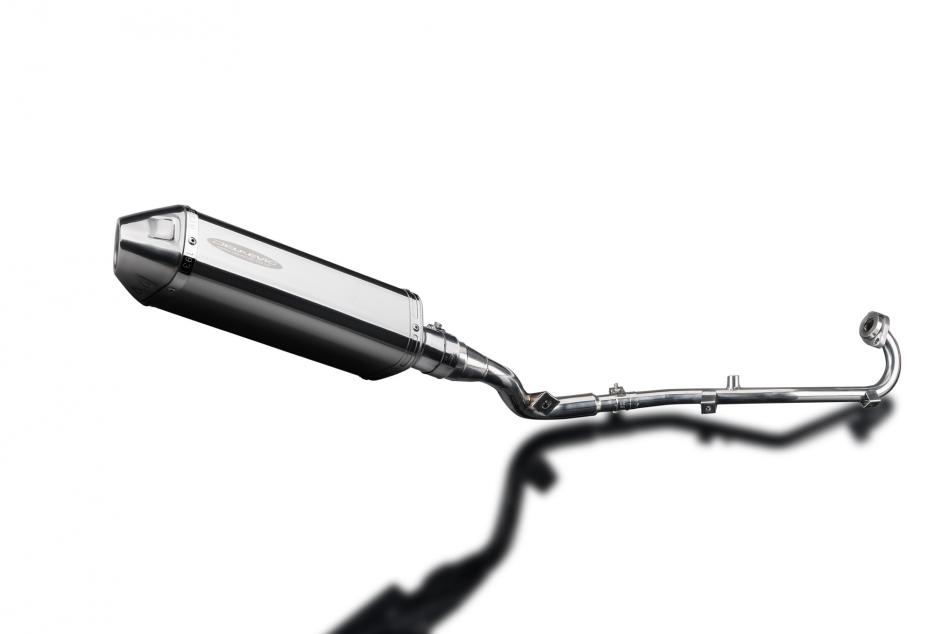 SUZUKI DR125SM 2009-14 FULL EXHAUST SYSTEM 320mm STAINLESS TRI BSAU SILENCER