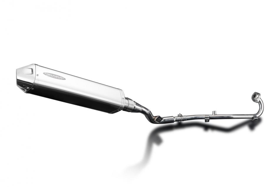 Suzuki DR125SM 2009-2014 Full Exhaust 420mm Tri-Oval Stainless Silencer