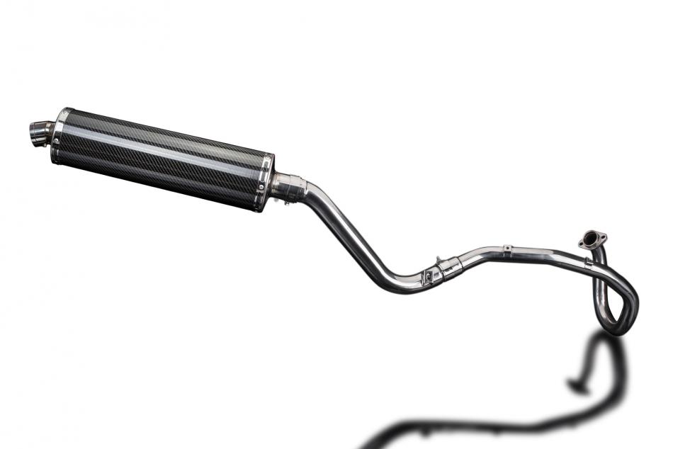SUZUKI DR650SE 1996-2019 FULL EXHAUST SYSTEM 450mm CARBON OVAL BSAU SILENCER