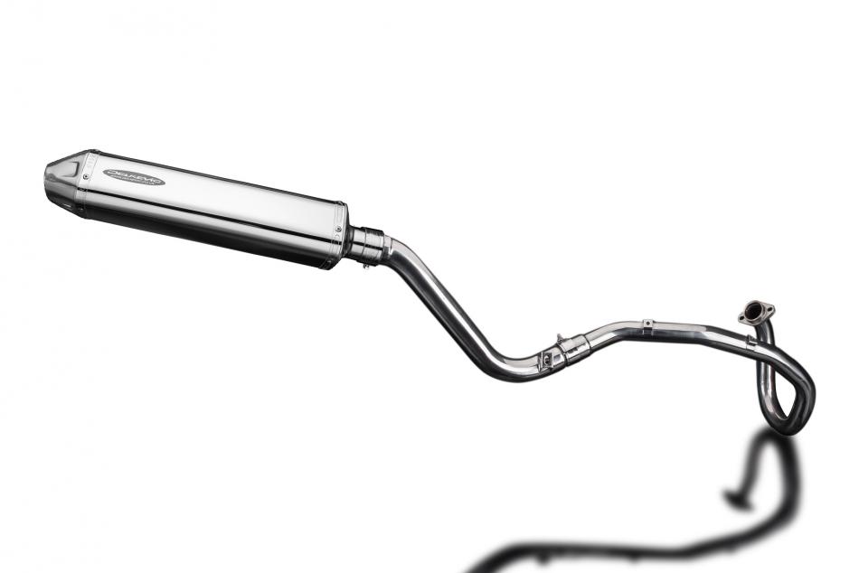 Suzuki DR650SE 1996-2023 Full Exhaust 420mm Tri-Oval Stainless Silencer