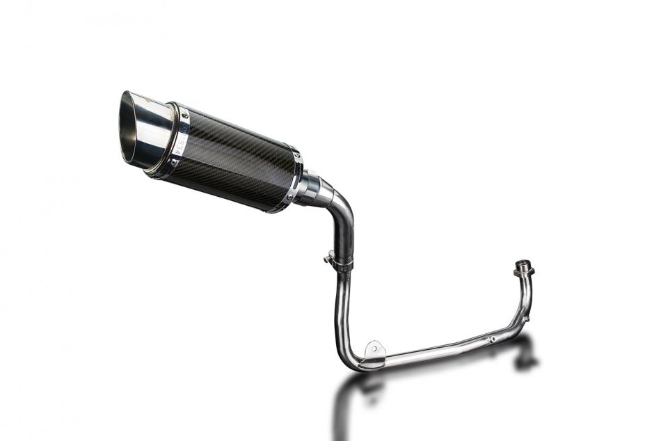 HONDA MSX125 GROM 13-15 TAILTIDY FULL EXHAUST SYSTEM  200mm CARBON ROUND