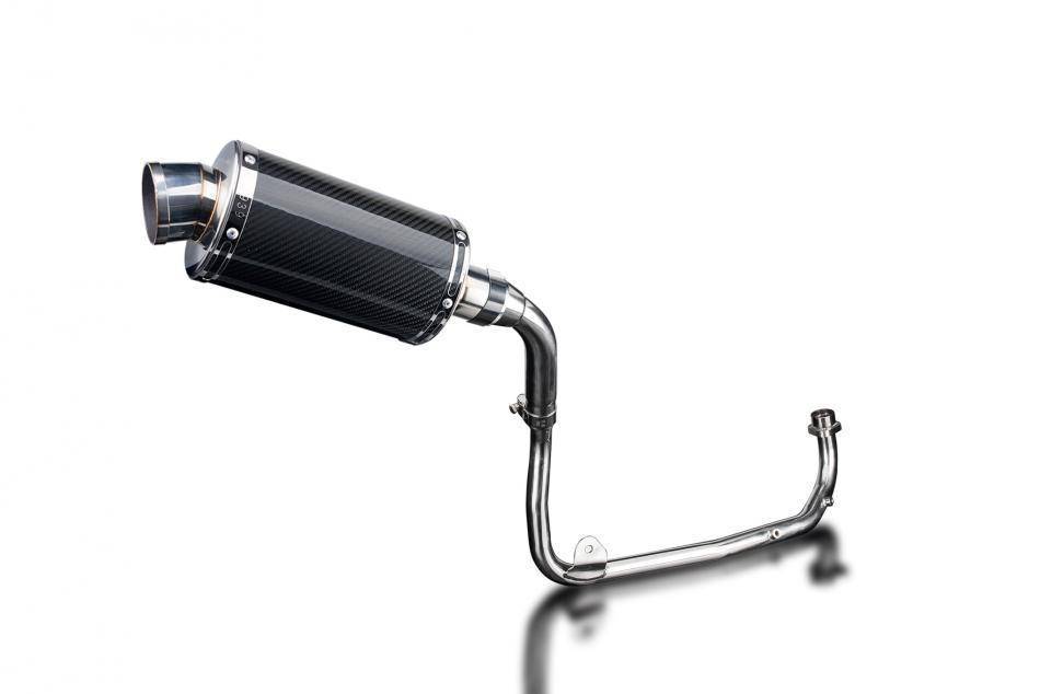HONDA MSX125 GROM 13-15 TAILTIDY FULL EXHAUST SYSTEM 225mm CARBON OVAL
