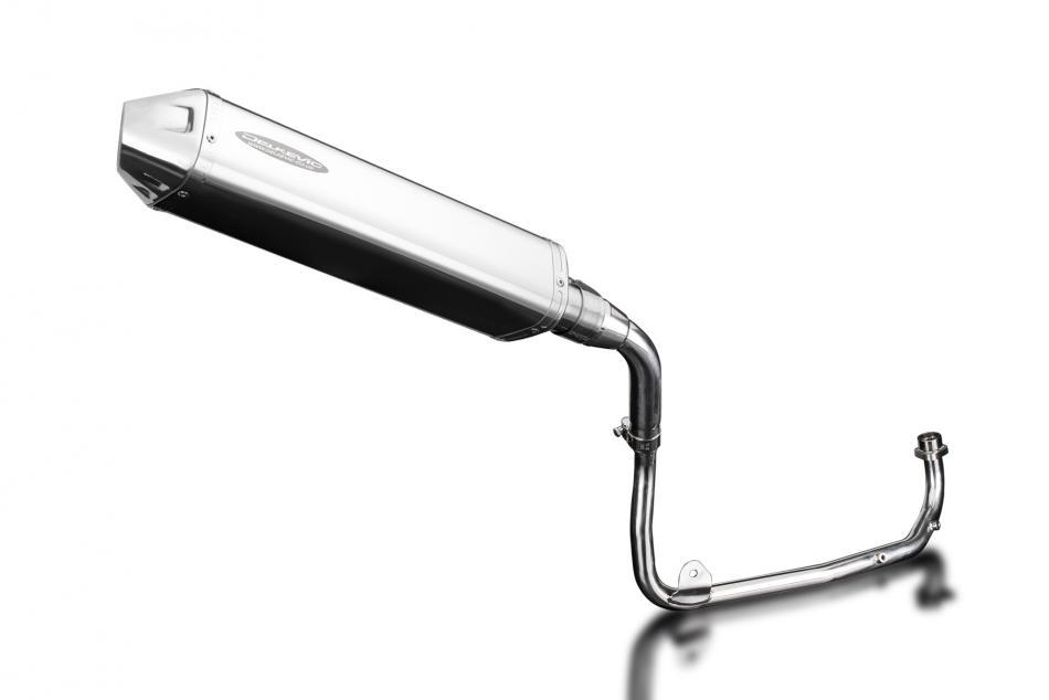 Honda MSX125 Grom 13-15 Tail Tidy Full Exhaust 420mm Tri-Oval Stainless Silencer