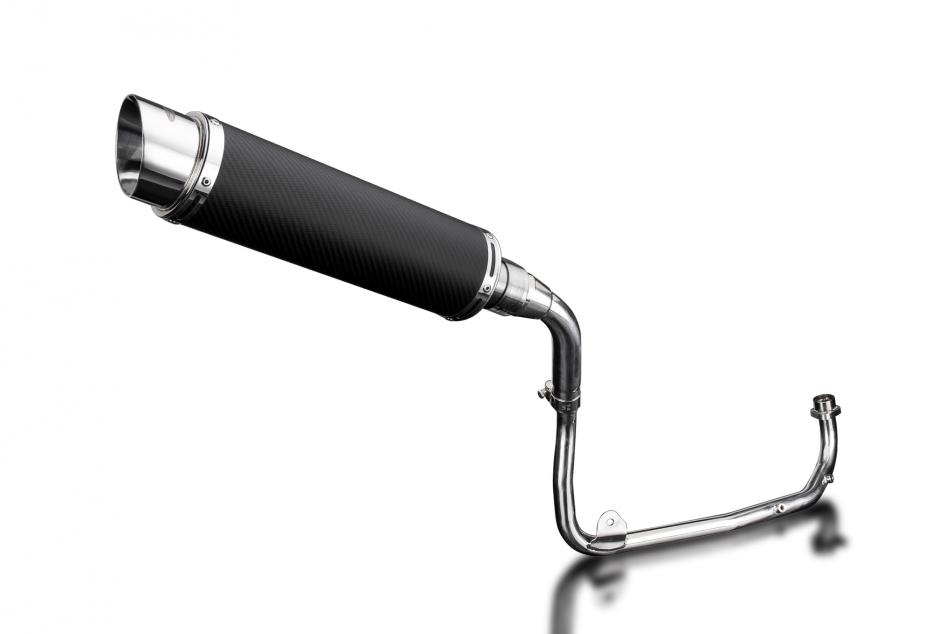 HONDA MSX125 GROM 13-15 TAILTIDY FULL EXHAUST SYSTEM 350mm CARBON ROUND