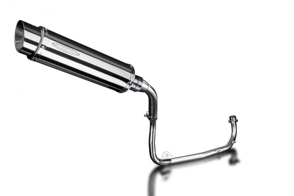 HONDA MSX125 GROM 13-15 TAILTIDY FULL EXHAUST SYSTEM 350mm STAINLESS ROUND