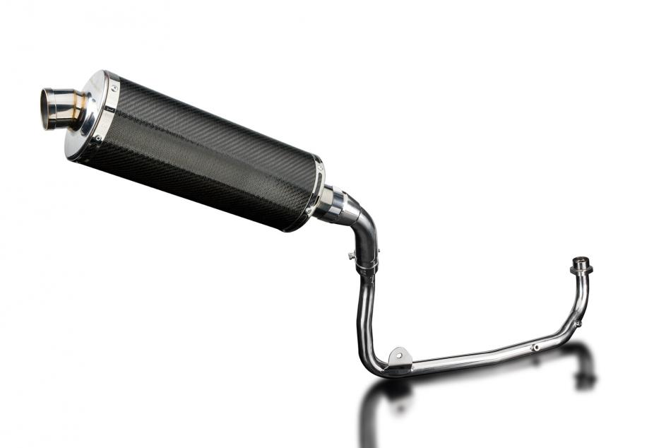 HONDA MSX125 GROM 13-15 MUDGUARD FULL EXHAUST SYSTEM 350mm CARBON OVAL