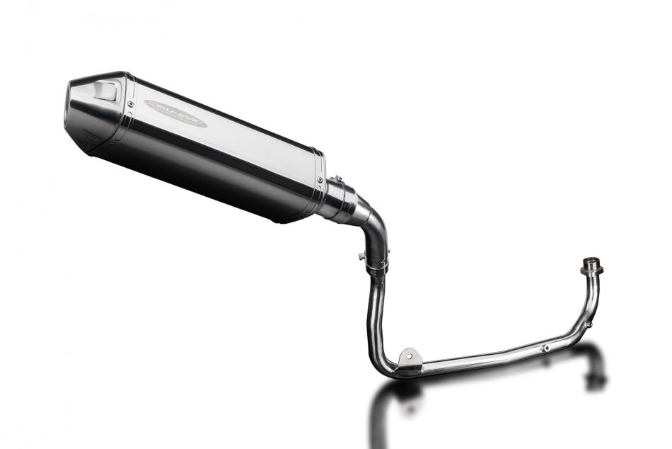 HONDA MSX125 GROM 13-15 MUDGUARD FULL EXHAUST SYSTEM 320mm STAINLESS TRI