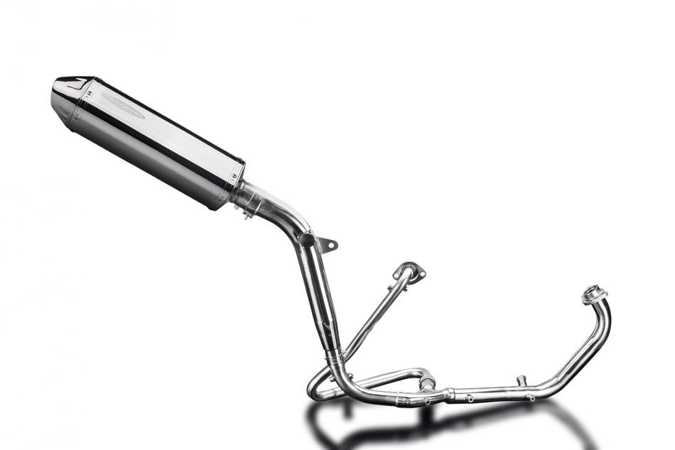 HONDA XL125V VARADERO FULL EXHAUST SYSTEM 320mm STAINLESS TRI BSAU SILENCER