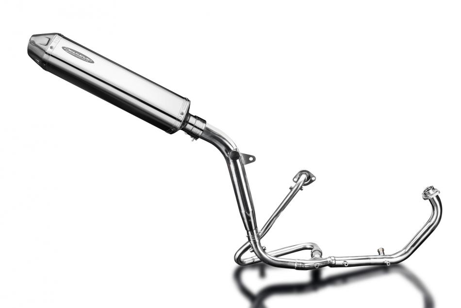 Honda XL125V Varadero 2001-2014 Full Exhaust 420mm Tri-Oval Stainless Silencer