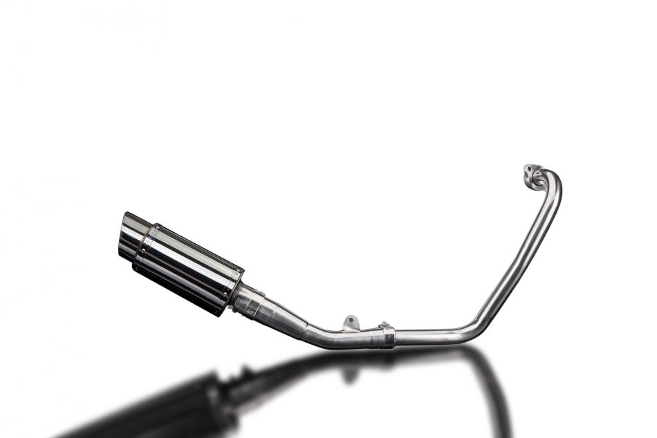 YAMAHA MT125 2014-2019 FULL EXHAUST SYSTEM 200mm STAINLESS ROUND SILENCER