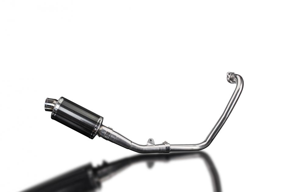 YAMAHA MT125 2014-2019 FULL EXHAUST SYSTEM 225mm CARBON OVAL SILENCER