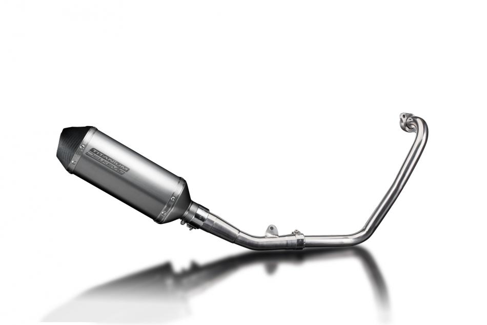 Yamaha MT125 2014-2019 Complete Exhaust 343mm X-Oval Titanium Silencer Can